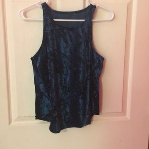A velvet tank top